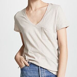 Madewell Whisper Cotton V-Neck Tee Shirt S…